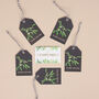 Mistletoe Christmas Gift Tag Pack Of Five, thumbnail 10 of 10