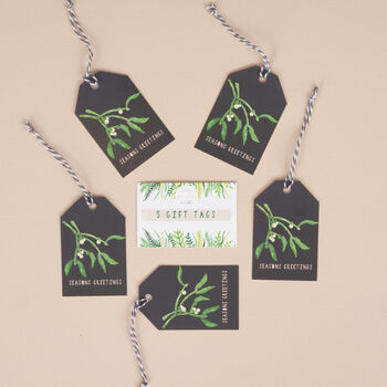 Mistletoe Christmas Gift Tag Pack Of Five, 10 of 10