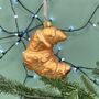 Personalised Croissant Shaped Bauble, thumbnail 3 of 3