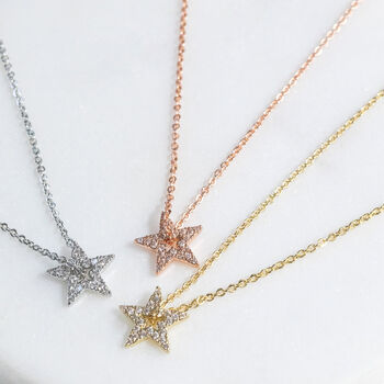 Sparkle Star Threader Necklace, 3 of 6