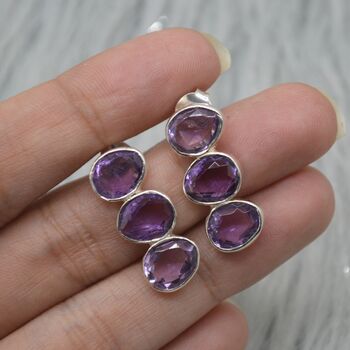 Purple Amethyst Earrings: February Birthstone, 5 of 8
