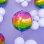 Rainbow Ball Foil Balloon, thumbnail 1 of 2