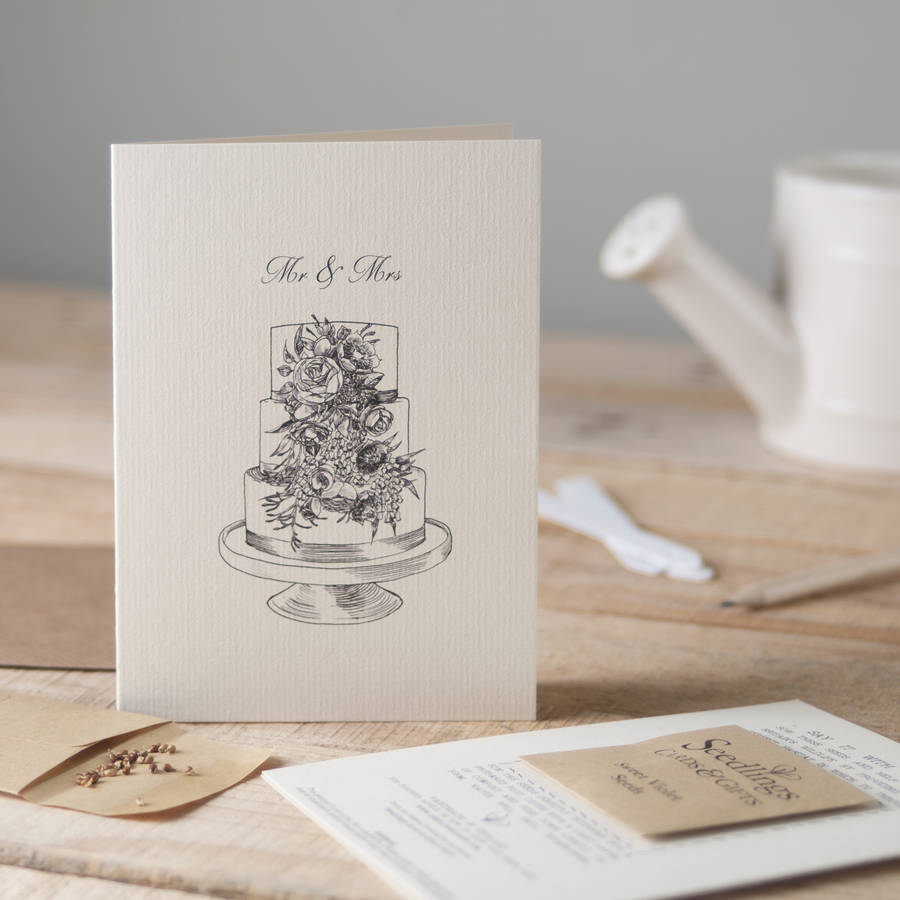Wedding Seed Card By Seedlings Cards & Gifts