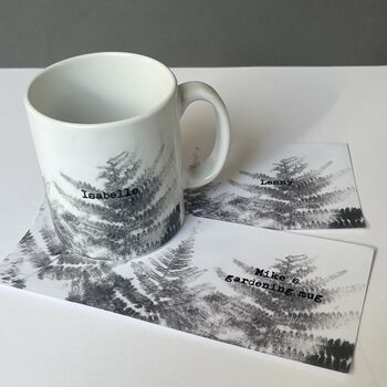 Personalised Fern Print Mug, 4 of 7