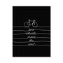 Two Wheels Move The Soul Quote Cycling Bike Art Print, thumbnail 2 of 4