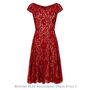 Bespoke Bridesmaid Dresses In Ruby Lace, thumbnail 5 of 9