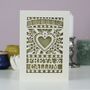 Our First Valentine's Personalised Papercut Card, thumbnail 5 of 11
