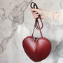 Red Heart Shoulder Handbag, thumbnail 6 of 6