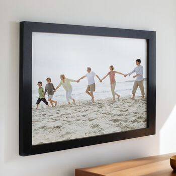 Personalised Photo Upload Black Poster Frame, 3 of 5