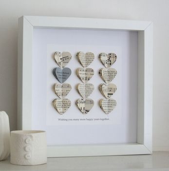 Personalised Silver Anniversary Framed Picture, 2 of 12