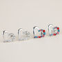 Sparkly Crystal Heart Stud Earrings, thumbnail 3 of 3