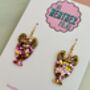 Vase Glitter Earrings / Interior Design Gift / Novelty Art Jewellery / Fun Accessories, thumbnail 3 of 5