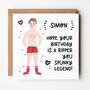 Spunky Legend Personalised Birthday Card For Him, thumbnail 1 of 4