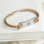 Personalised Men's Compass Statement Leather Bracelet, thumbnail 12 of 12
