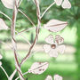 Grey Botanical Hanging Bird Feeder, thumbnail 4 of 8