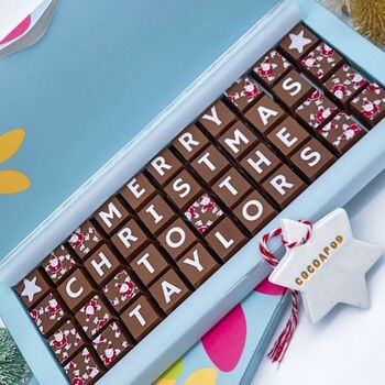Personalised Family Christmas Chocolate Box, 3 of 7