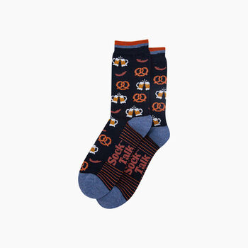 Oktoberfest Beers Bamboo Socks In Navy Blue, 3 of 4