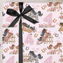 Three Sheets Of Children's 4th Birthday Horse Wrapping Paper, thumbnail 1 of 2