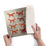 Red Foxes Large Fabric Placemat, thumbnail 4 of 11