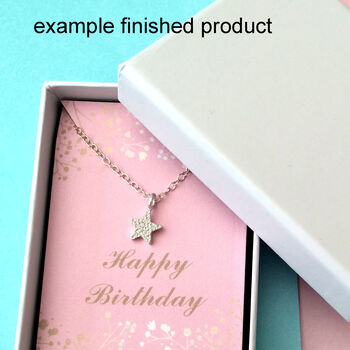 Thank You Teacher Initial Star Necklace, 10 of 11