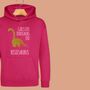 'Girls Like Dinosaurs Too' Girls Hoodie, thumbnail 2 of 12