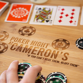 Personalised Poker Night Rotatable Serving Board, 2 of 6