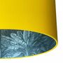 Ocean Vintage Rainforest Lampshades In Egg Yolk Yellow, thumbnail 3 of 6