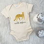 Wild And Free Leopard Jungle Babygrow, thumbnail 1 of 12