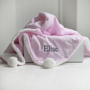 Personalised Heart Blanket And Unicorn Comforter Hamper, 11 of 12