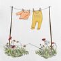 My First Outfit Personalised Baby Clothes Illustration, thumbnail 7 of 8