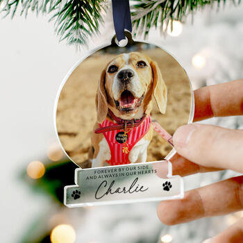 Personalised Pet Memorial Photo Ornament | Custom Dog, 6 of 12