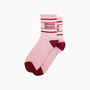 Bisous Bisous Organic Cotton Sports Socks In Pink, thumbnail 3 of 4