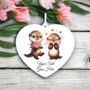Personalised Cute Animal Couple Otter Decoration, thumbnail 2 of 2