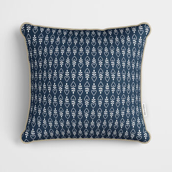 Personalised Blue Gingerbread House Cushion, 3 of 7