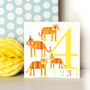 Four Tigers 4th Birthday Card, thumbnail 4 of 4
