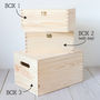 Personalised Anniversary Wooden Keepsake Box, thumbnail 4 of 5
