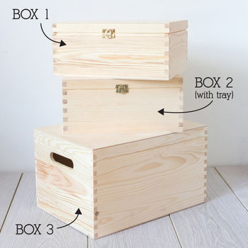 Personalised Anniversary Wooden Keepsake Box, 4 of 6