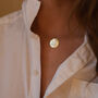 Chunky 18 K Gold Plated Silver Feminist Necklace, thumbnail 7 of 8