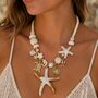 Statement Starfish Charm Necklace, thumbnail 1 of 2
