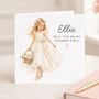 Will You Be My Flower Girl Custom Card, thumbnail 1 of 2