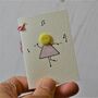 Personalised 'Dancing Button' Handmade Birthday Card, thumbnail 4 of 4