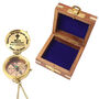 Engraved Baptism Brass Compass With Wooden Gift Box, thumbnail 5 of 12