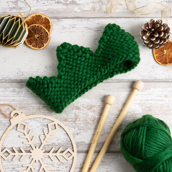 Christmas Crown Easy Knitting Kit, 4 of 8