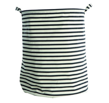 Nautical Striped Handled Laundry Basket / Bag, 5 of 5