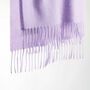 Pure Cashmere Scarf Lilac, thumbnail 2 of 8