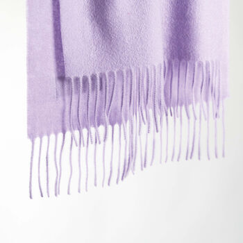 Pure Cashmere Scarf Lilac, 2 of 8