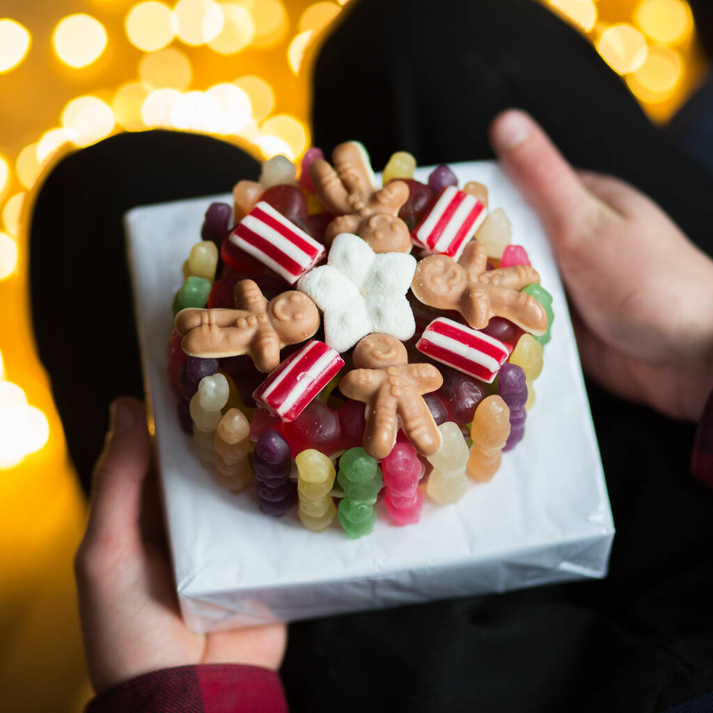 Christmas Themed Candy Cake Gift, 1 of 6
