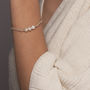 Gold Plated Or Sterling Silver Triple Pearl Bracelet, thumbnail 5 of 7