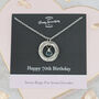 70th Birthday Birthstone Necklace, thumbnail 1 of 11