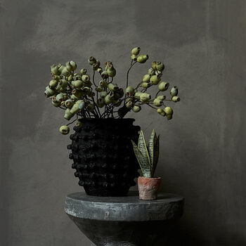 Massimo Black Cement Vase, 3 of 8